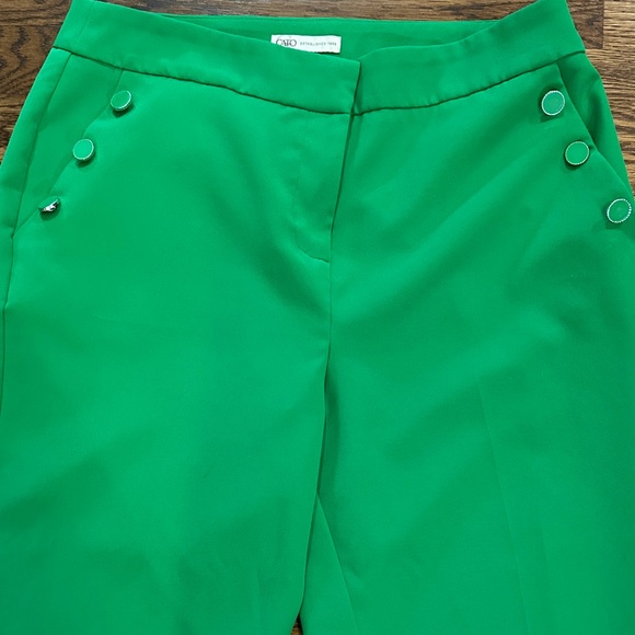 Cato Vibrant Green Women's Dress Pants - Picture 4 of 9